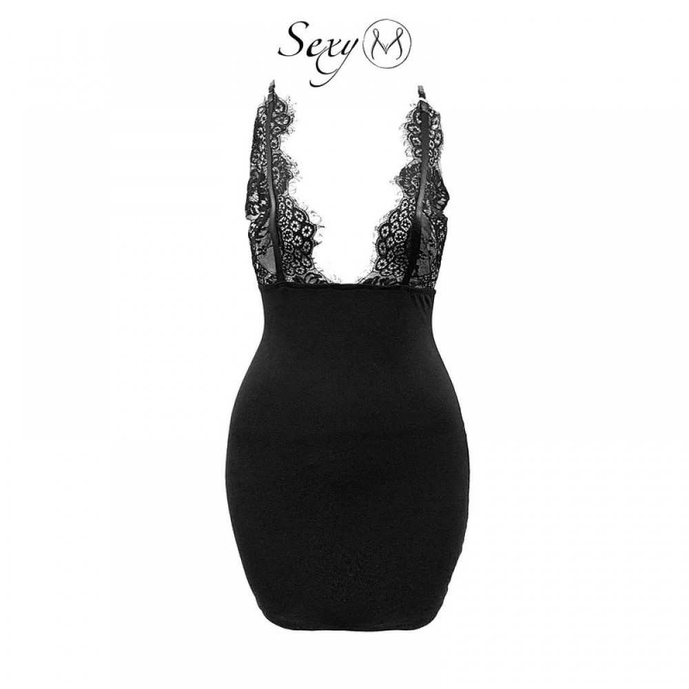 Váy Ngủ Thun Dáng Ôm Pha Ren Lamina Dress VN41