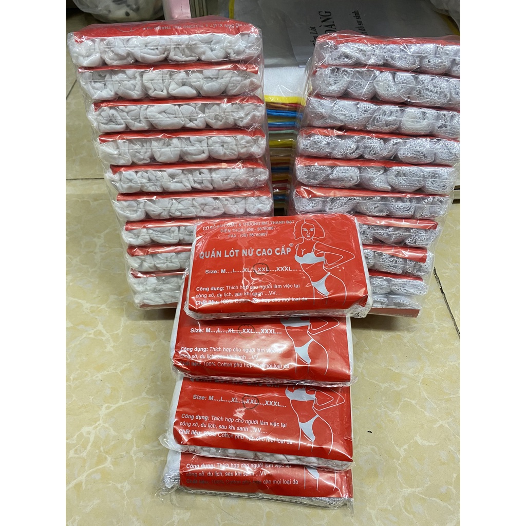 QUẦN LÓT VẢI COTTON SIZE 40-80KG