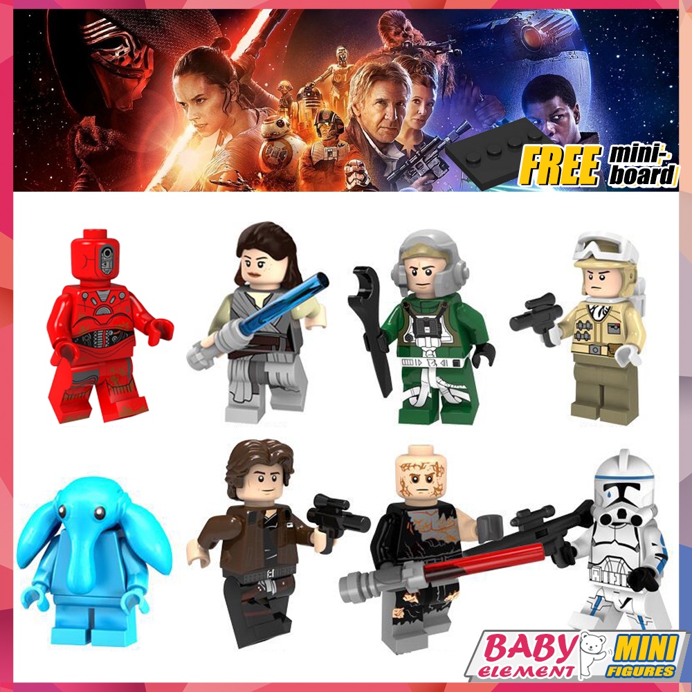 Mô Hình Đồ Chơi Mini 8 Loại Anakin Skywalker Phim Star Wars Tall Nissan Lintra Hoth Rebels Max Rebo Han Solo PG8145
