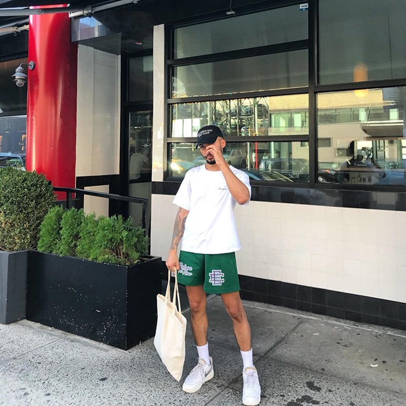 Quần Short Thể Thao Nam Vải Thun Lưới Thoáng Khí 2022