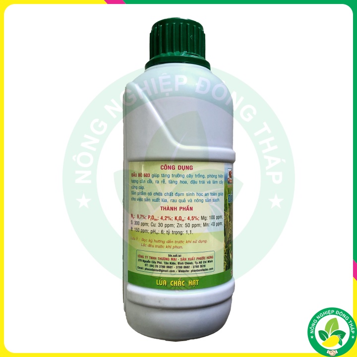 Phân Bón Lá NPK Bổ Sung Trung Vi Lượng ĐẦU BÒ 603 Super