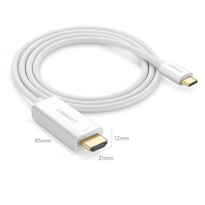 Cáp chuyển đổi Usb Type C to Hdmi 1.5m Ugreen 30841