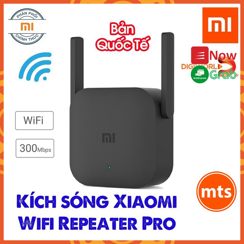 Kích sóng Wifi Xiaomi Repeater PRO băng thông 300 Mbps -DC3030 Chính Hãng