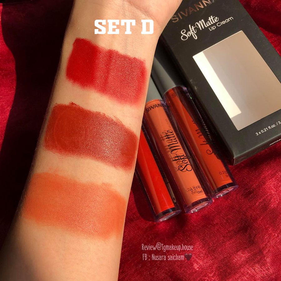 SET 3 SON KEM SOFT MATTE KHÁNG NƯỚC SIVANNA | BigBuy360 - bigbuy360.vn