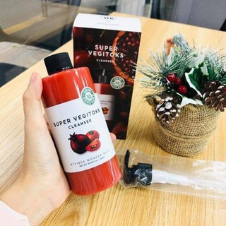 Sữa Rửa Mặt Rau Củ Thải Độc Super Vegitoks Cleanser 200ml