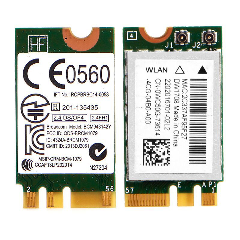 CARD WIFI HIỆU BROADCOM DW1708 (CARD NHỎ)