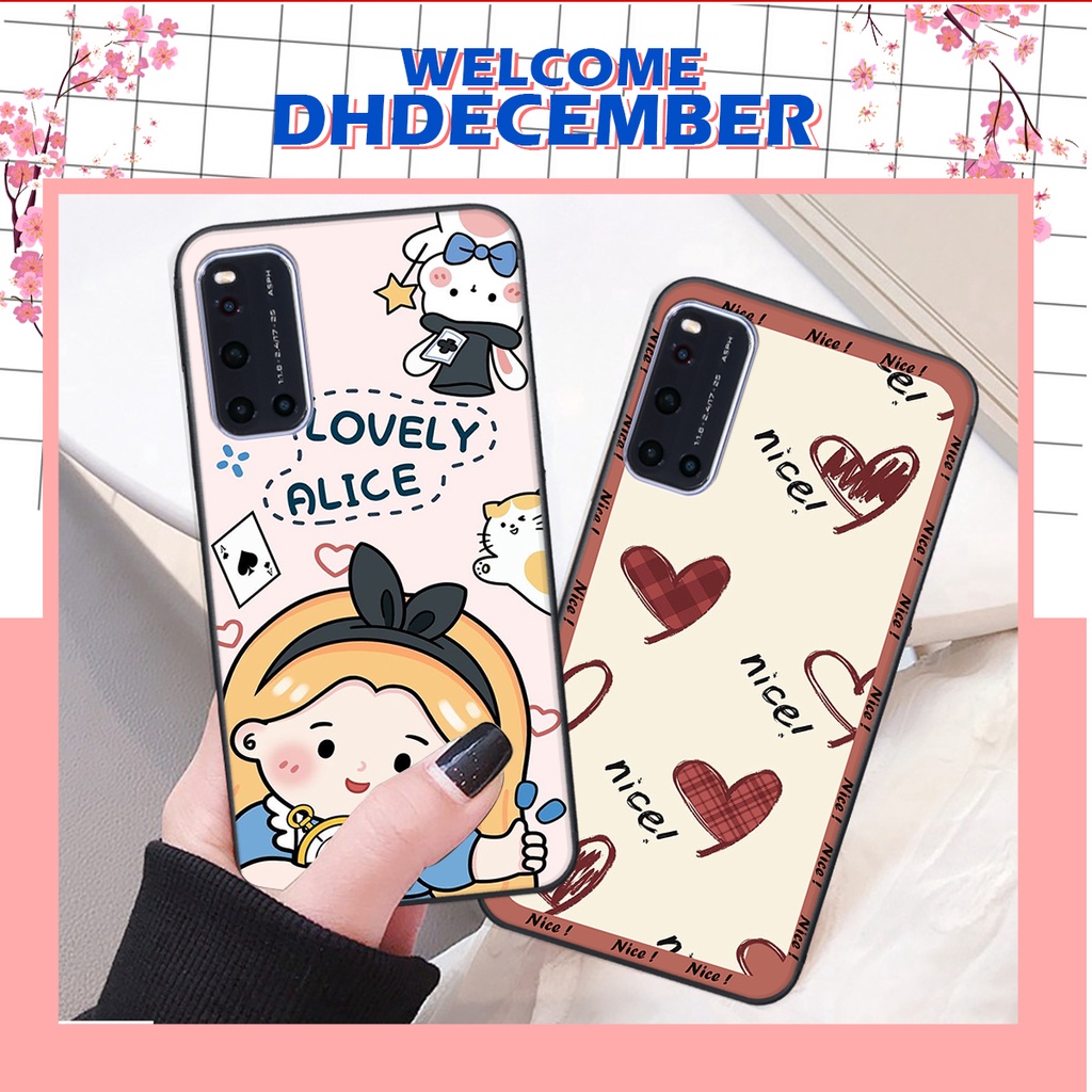 Ốp lưng Vivo V19 in hình nice ,good luck happy ốp xinh viền dẻo đẹp chất