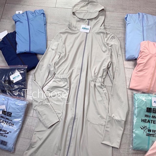 (Chọn màu) Áo chống nắng toàn thân 2 lớp size M - L - XL