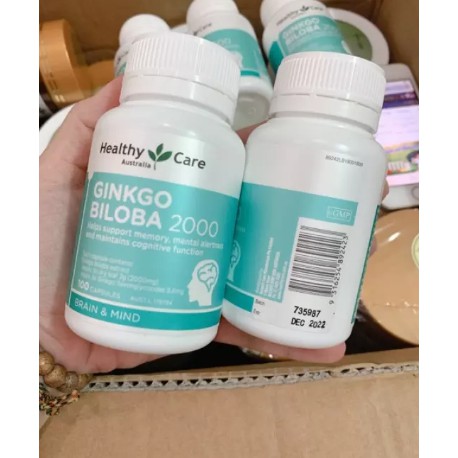 Viên Uống Bổ Não Healthy Care Ginkgo Biloba Úc mẫu mới