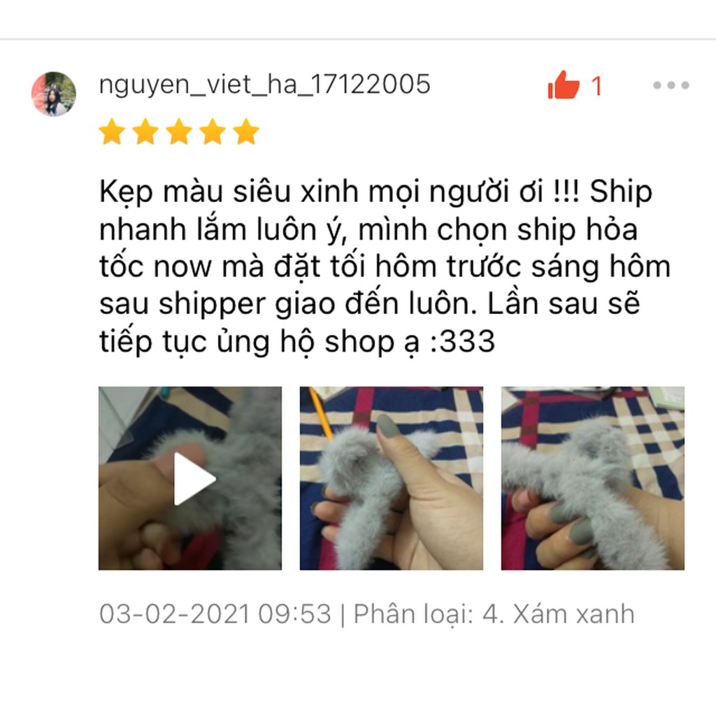 Kẹp Tóc Lông Đẹp Hàn Quốc, Cặp Tóc Lông Cừu Cao Cấp Đẹp Cho Nữ Cute- K16