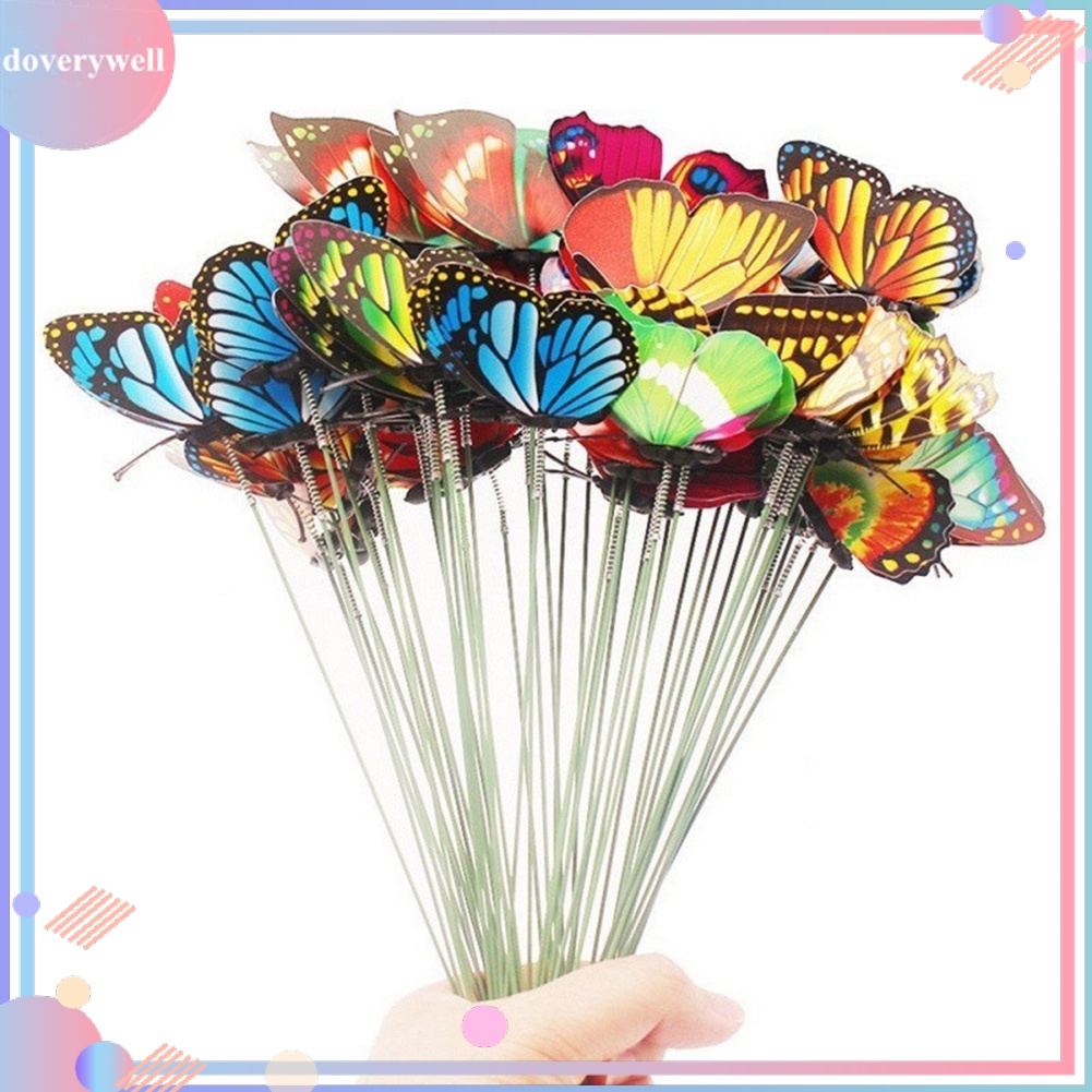 Set 15 cọc cắm kiểu bướm để trang trí sân vườn