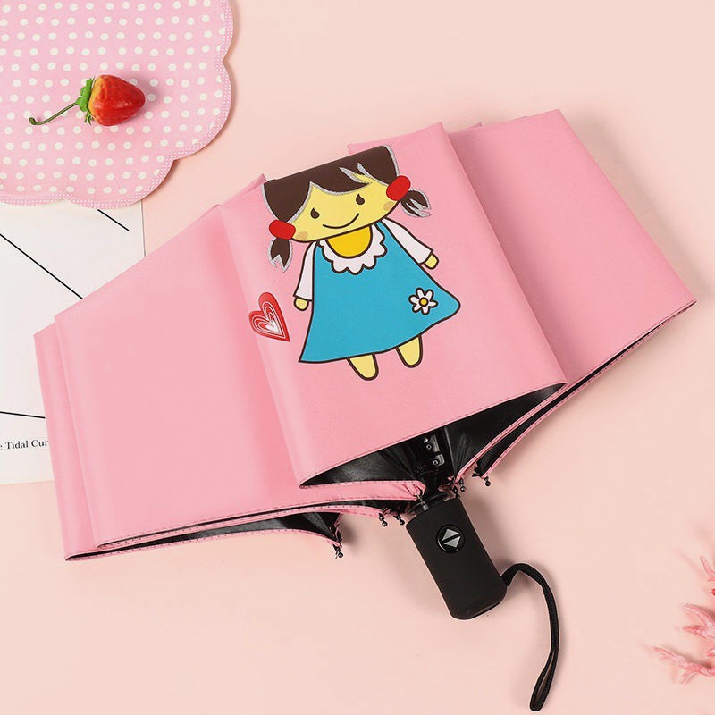 Ô che mưa nắng loại gập hoạ tiết Doraemon N00765