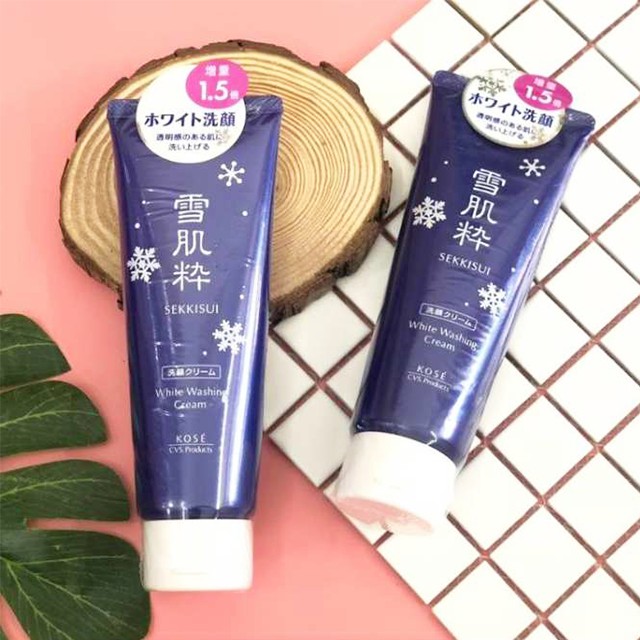 Sữa rửa mặt trắng da Kose Sekkisui White Washing Cream