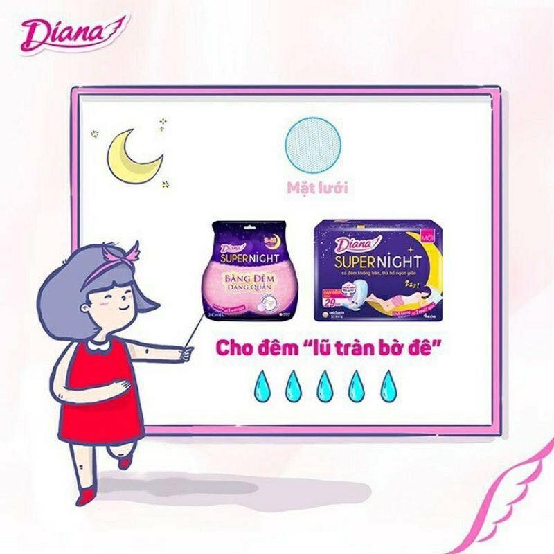 Gói 2 miếng / 5 miếng Diana Sensi dạng quần M-L