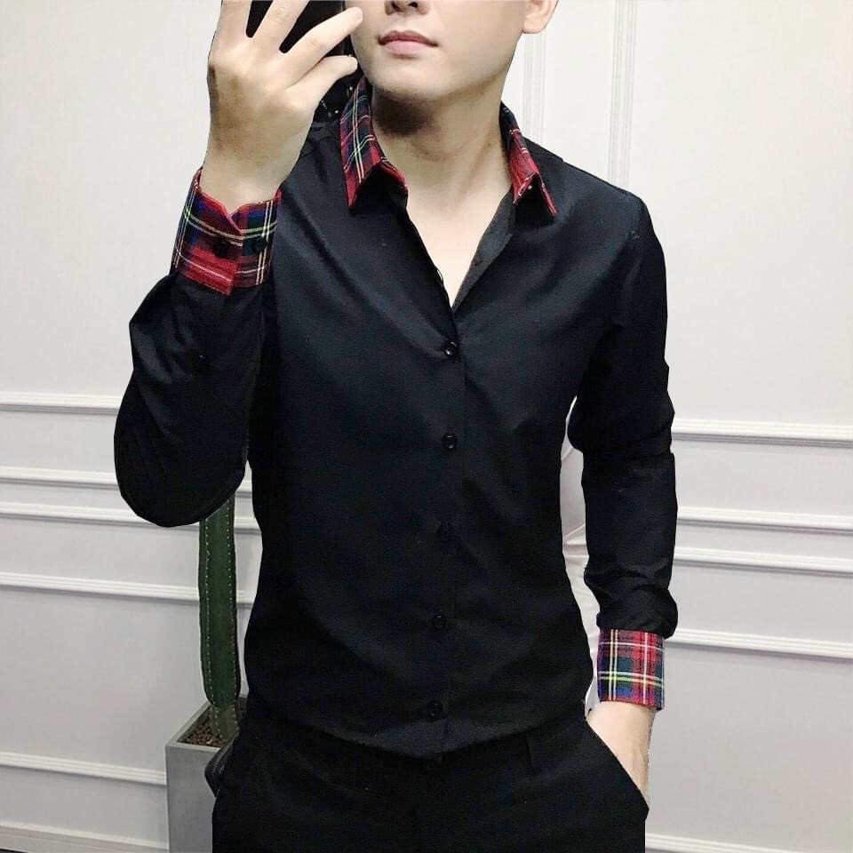 Áo sơ mi nam mềm mịn không nhăn cao cấp họa tiết thời trang đẳng cấp M34
