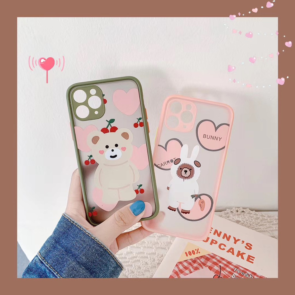 Ốp Điện Thoại Mềm Họa Tiết Gấu Anh Đào 3d Cho Iphone 11 Pro Promax X Xs Xr Xsmax 6 6s 7 8 Plus | BigBuy360 - bigbuy360.vn