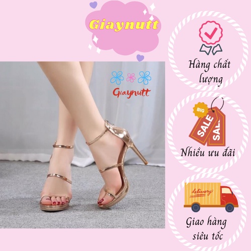 Giày sandal cao gót đúp mũi kiểu dáng chiến binh 3 quai thời trang nữ, 3 màu Lusi-shose mã sản phẩm TT21