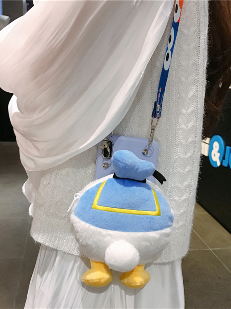 DONALD DUCK Bao Da Hình Vịt Donald 3d Có Dây Đeo Cho Samsung  a7 2018 S6 S7 Edge S8 S9 S10 Plus S20 Ultra Note 10 Pro A51 A71 4g