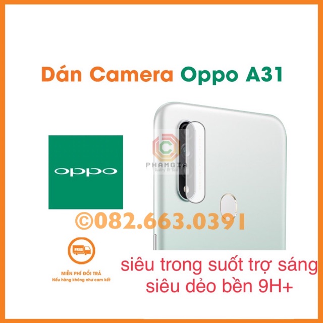 Cường lực camera oppo a31 2020 / a91  siêu trong, siêu bền dẻo 9H+