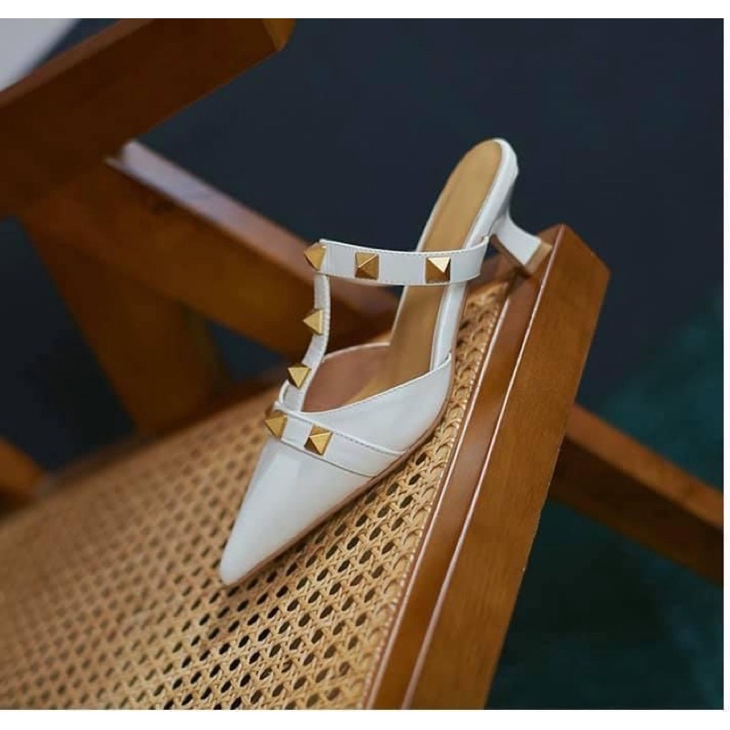 Sục nữ tán đinh to siêu hot gót 5cm sang chảnh đi chơi đi tiệc đi làm HALEY STORE