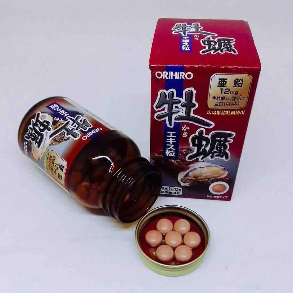 (Chính Hãng) Tinh Chất Hàu Tươi Tăng Cường Sinh Lý ORIHIRO New Oyster Extract Tablets 120 viên nôi địa Nhật