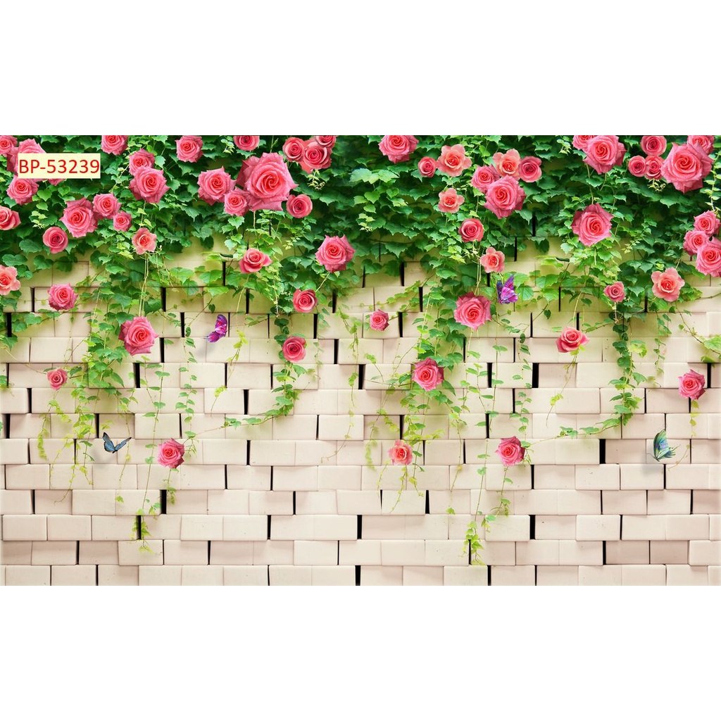 Tranh Dán 3D Khổ Lớn Hoa Dây Leo