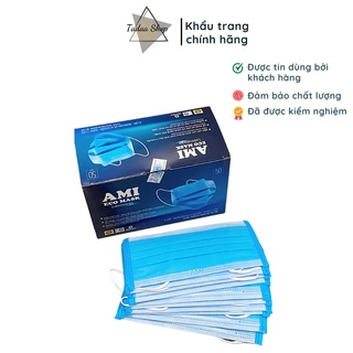 Khẩu trang y tế Ami eco mask 4 lớp kháng khuẩn (50 chiếc/ 1 hộp) - Tadaa shop