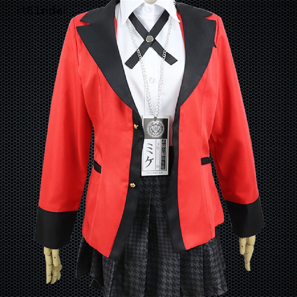 rt Full Set Kakegurui Jabami Yumeko Saotome Meari School Uniform Cosplay Costume n