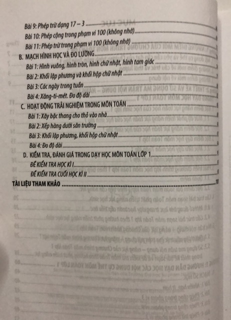 Sách - Hướng dẫn dạy học Môn Toán Lớp 1 theo chương trình giáo dục phổ thông mới