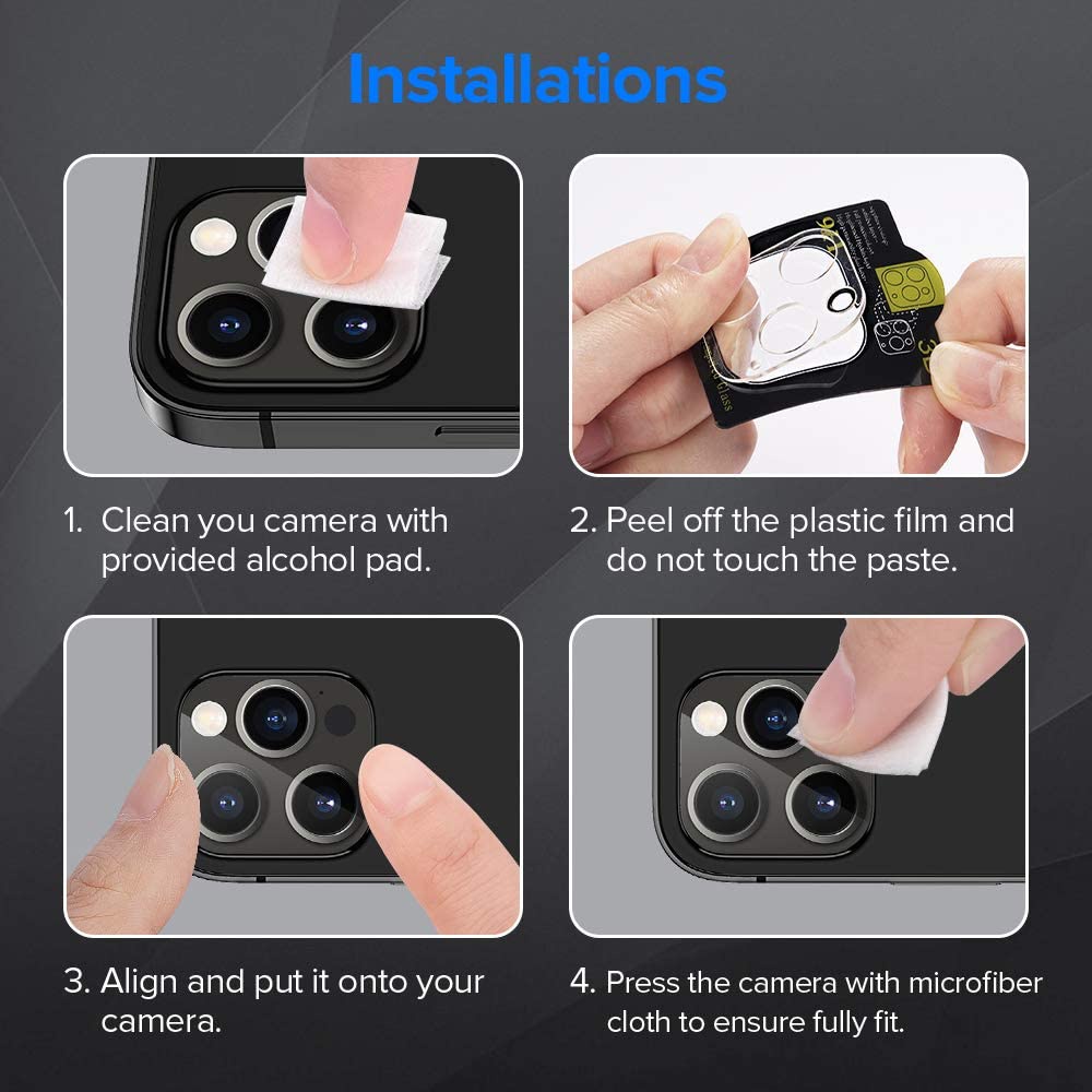 Kính cường lực bảo vệ ống kính camera sau thích hợp cho IPHONE 13 PRO MAX 12 MINI 11 13PRO 12PRO 11PRO XR 13
