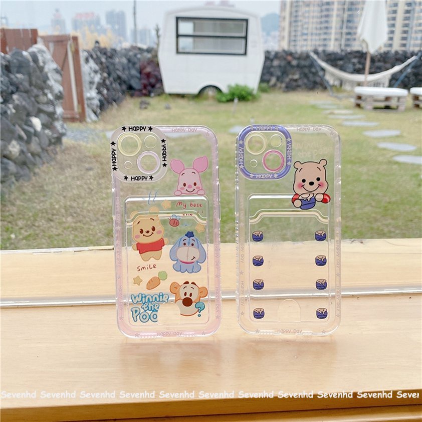 Ốp Điện Thoại Dẻo Trong Suốt Họa Tiết Winnie The Pooh Cho iPhone 14 13 12 11 Pro Max X XR Xs Max 8 7 6 6s Plus SE 2020