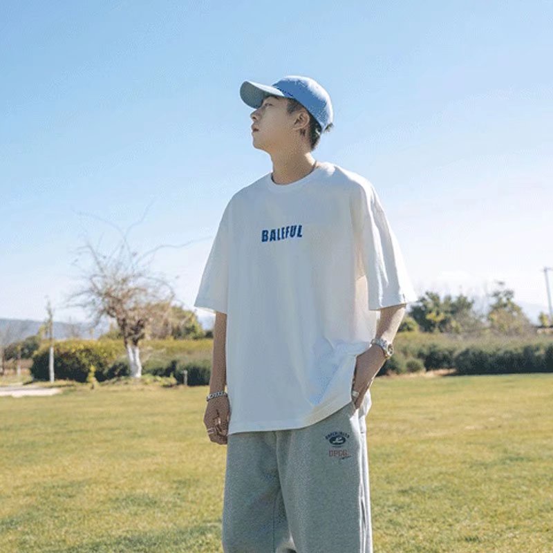 Áo Thun Tay Ngắn Cổ Tròn In Chữ Size M-8XL Thời Trang Cho Nam Nữ