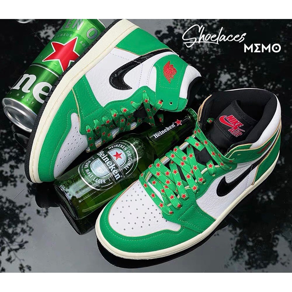 [Mã FASHIONT4WA2 giảm 10K đơn 50K] Dây Giày Nike Dunk Sb Low Heineken - Dây Giày Custom