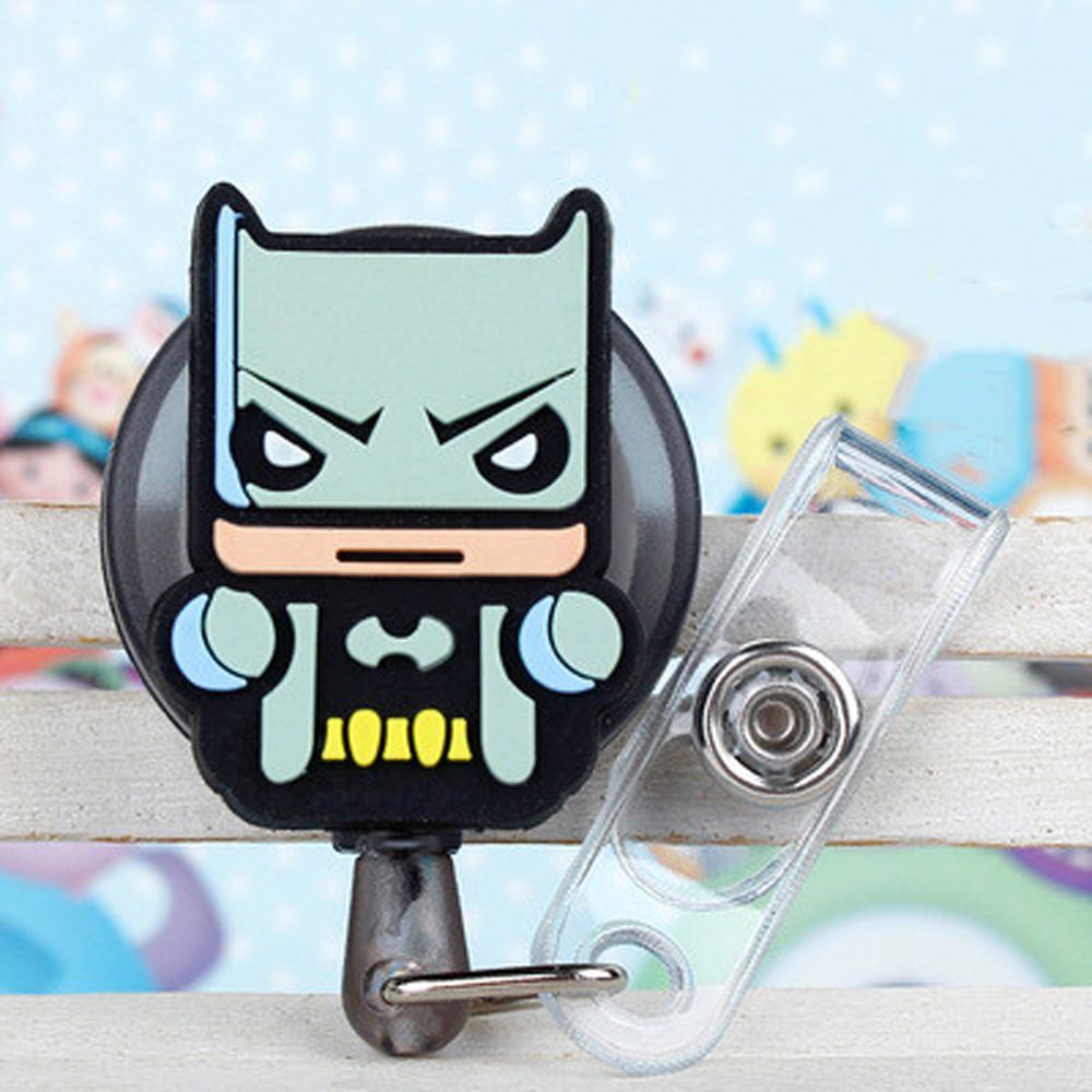 Dây đeo thẻ tên họa tiết hoạt hình Marvel Avengers bằng silicon dễ thương có thể thu gọn tiện dụng ELEGANT81