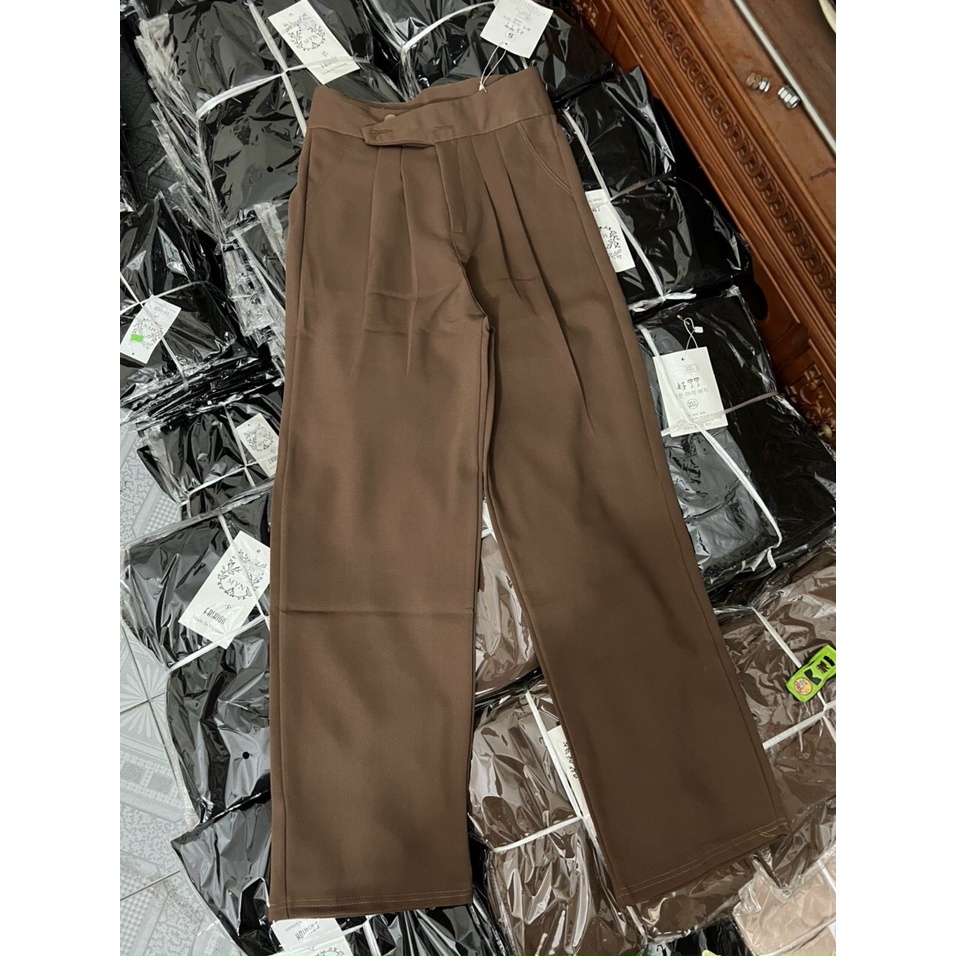 Quần suông khuy lệch _ Hàng Quảng Châu