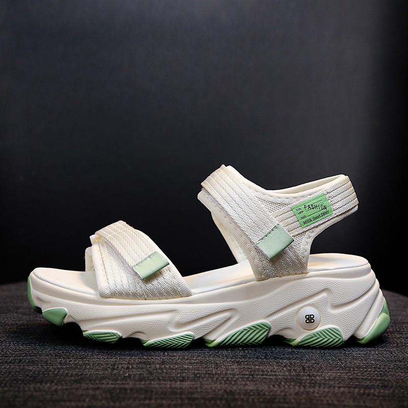 Dép nữ hàng hiệu_Sandal nữ đế bệt quai hậu 5cm. Dép nữ đế bệt quai hậu 5cm. Xăng đan nữ đế bệt quai hậu 5cm