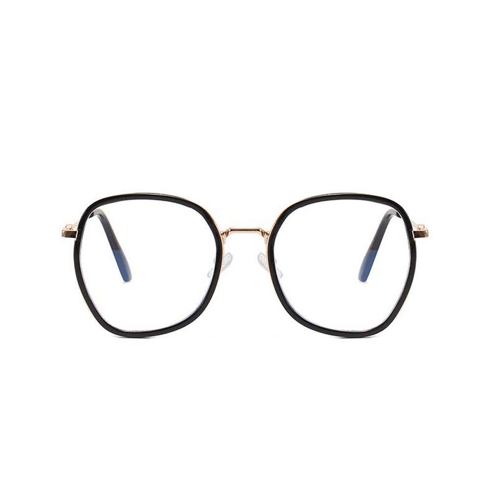 Mắt Kính Gọng Vuông Bằng Kim Loại Chống Bức Xạ Màu Đỏ Thanh Lịch Cho Nữ