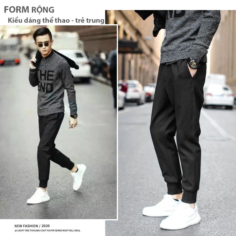 Quần jogger thể thao nam TFUN co giãn mã KC-H dáng ống bó phong cách Hàn Quốc đẹp