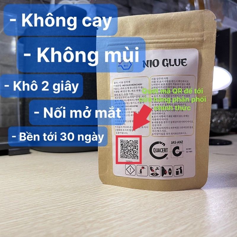 Keo nối mi không cay tự nối mở mắt oki ạ