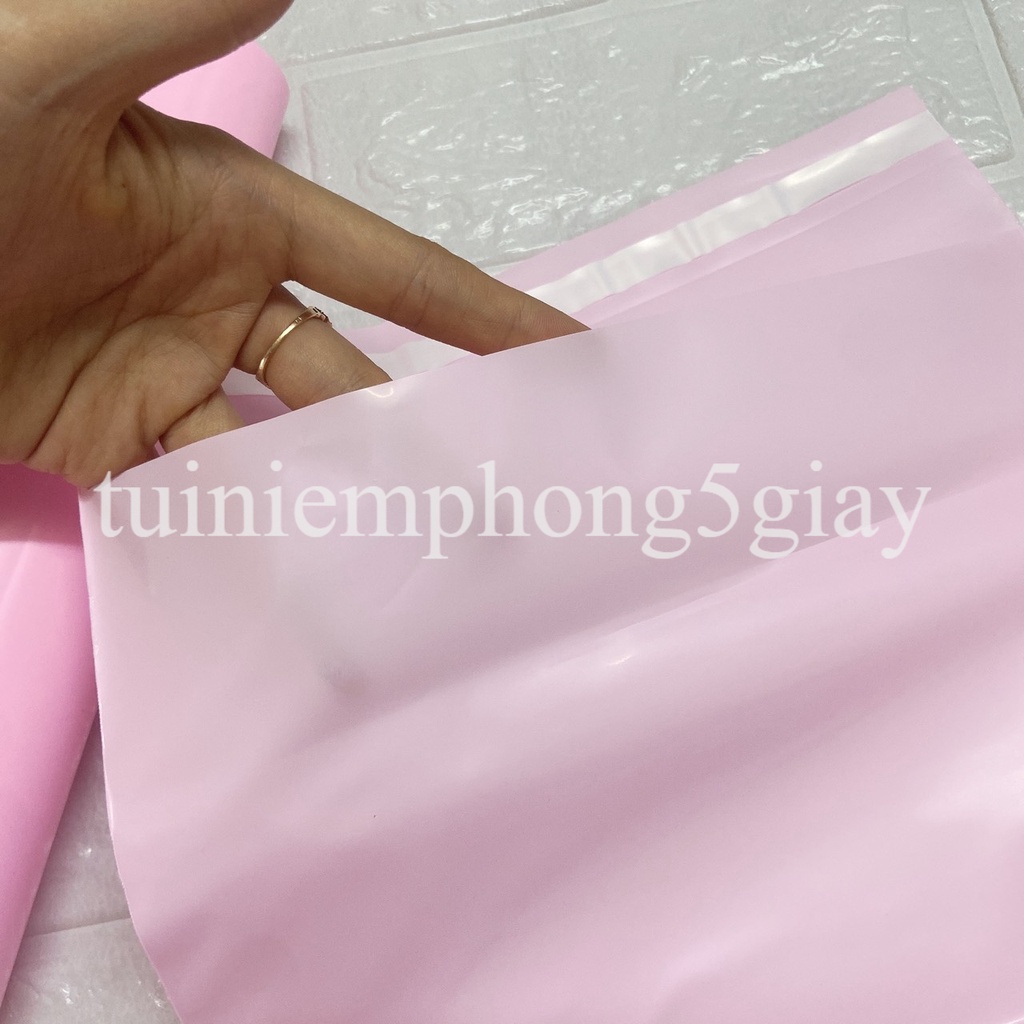 [1Kg–Màu Hồng-Đủ size] Túi gói hàng niêm phong tự dính - túi đóng hàng chuyển phát nhanh có sẵn keo dính – 5 GIÂY