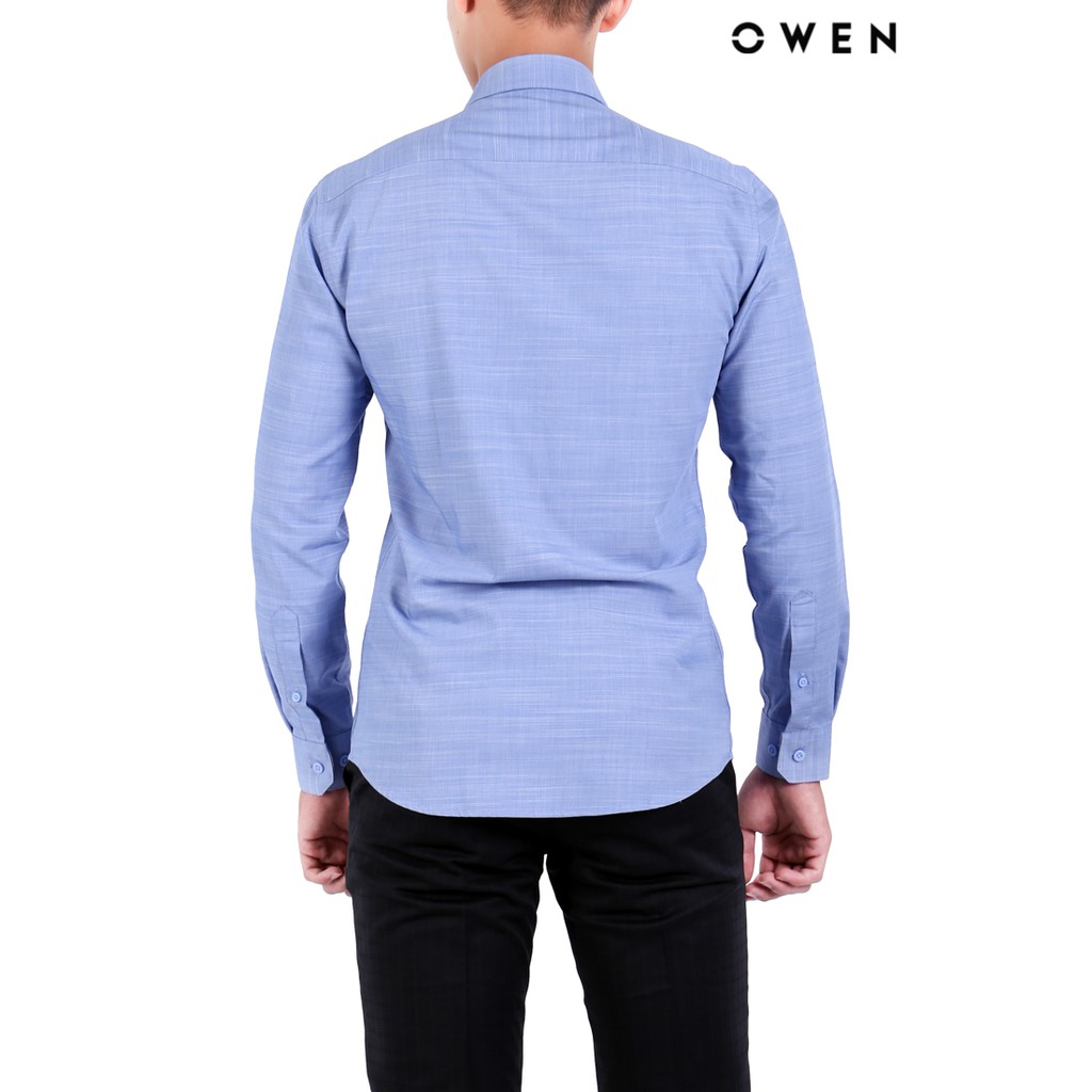 Áo sơ mi dài tay Owen Bamboo Slimfit có túi màu xanh  - AS20697DT | BigBuy360 - bigbuy360.vn