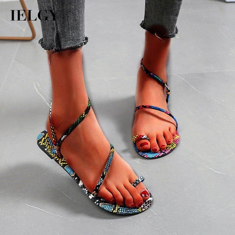 Giày sandal IELGY bằng da PU thời trang cho nữ