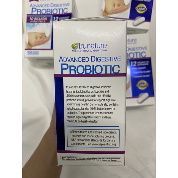 Viên uống bổ sung men tiêu hoá Advanced Digestive Probiotic Trunature của Mỹ