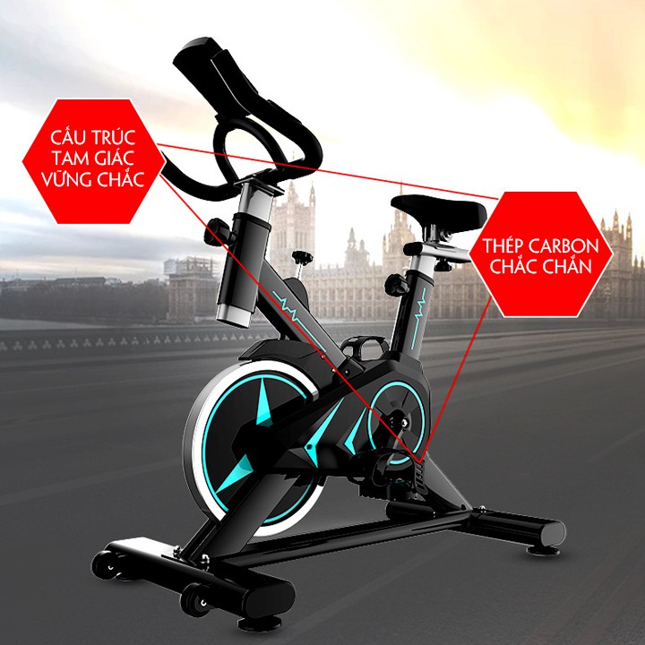 Xe đạp thể dục KoreT86 tại nhà xe đạp tập gym từ tính động cơ im lặng gấp gọn tiện lợi