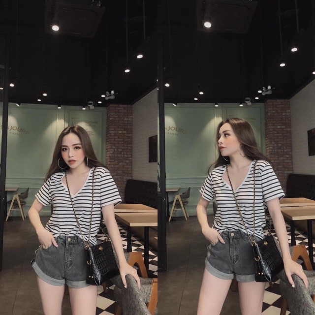 ÁO CỔ TIM GÂN SAU HOT | BigBuy360 - bigbuy360.vn