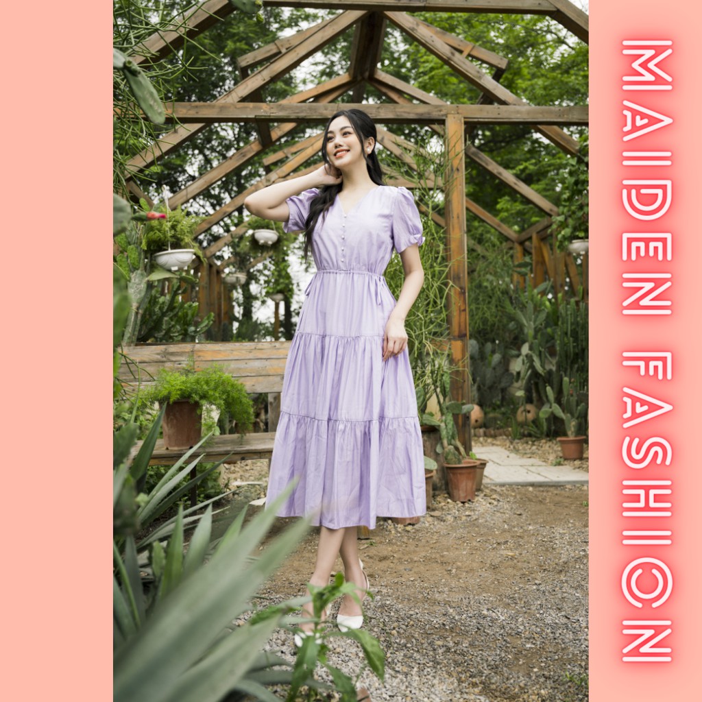 Đầm Thô Đũi Rút Eo – MAIDEN