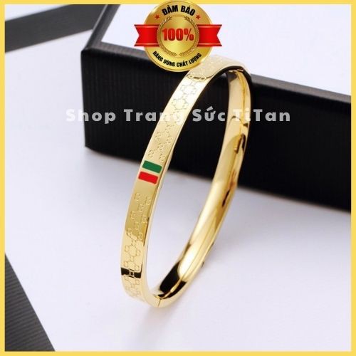 Vòng Tay Cặp TiTan Gucci Đủ Màu Vàng Trắng Vàng Hồng Size Cả Nam Và Nữ Chất Liệu TITan Không Đen, Không Rỉ.