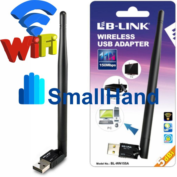 Thiết bị thu Wifi BL-WN155A Chính Hãng LB-Link – Bảo hành 24 tháng – Tốc độ truyền tải không dây 150Mbps