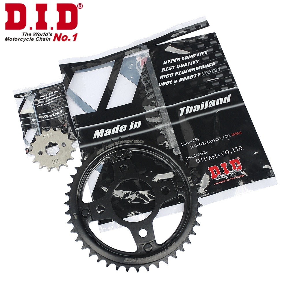 Nhông Sên Dĩa DID Winner X/150 sên đen 428HDS-130RB, 15T-44T