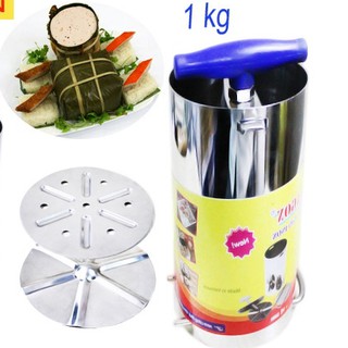Bộ 2 khuôn làm giò chả Dragon inox 304 cao cấp loại 1kg